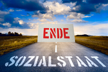 Symbol für das Ende vom Sozialstaat