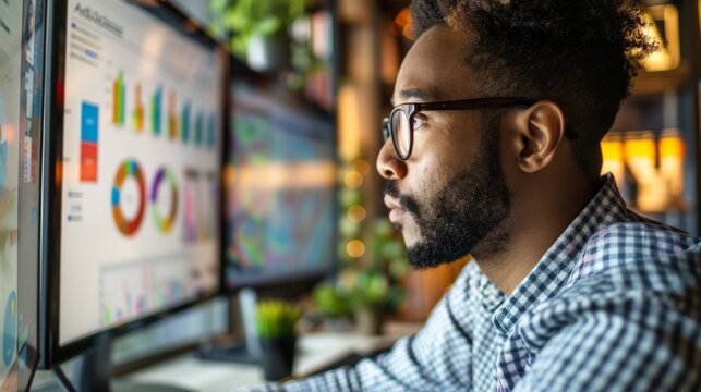 A business owner researching keywords and hashtags to target the right audience and gain insights into their online behavior for effective marketing campaigns.