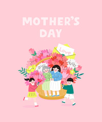 Mother’s Day – Generations Receiving Carnations with Love