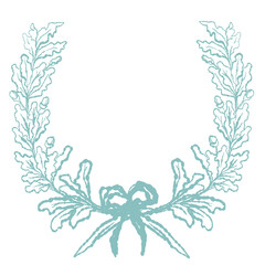 frame with flowers Blue