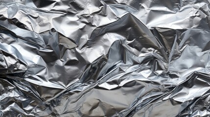 a close up of a piece of crumpled aluminum foil