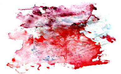 Hand drawn watercolor high definition texture isolated on white canvas
