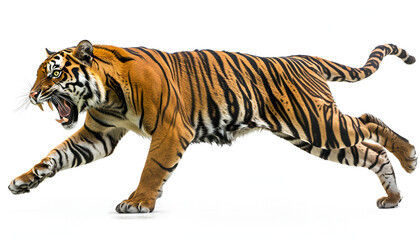 Fototapeta premium tiger isolated on white background