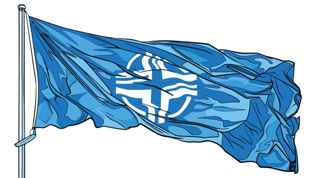 Nato flag png download. freehand draw cartoon vector