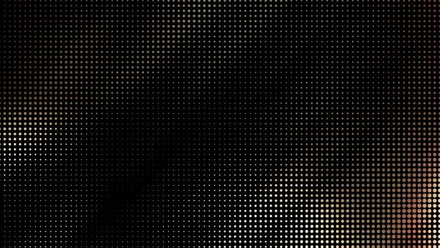 Abstract halftone motion background. Moving dots seamless loop