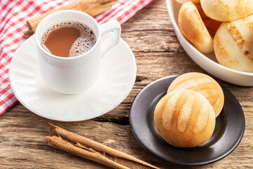 Delicious and nutritious almojábanas or pandebono, a food based on cassava flour and cheese