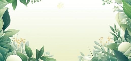 empty paper square with plants in the background