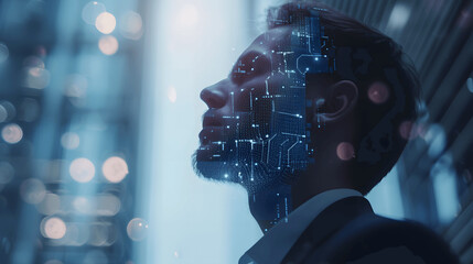 portrait of a person in a city