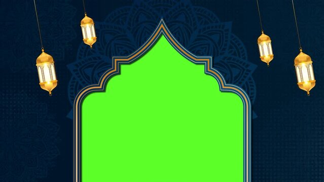 Islamic Arabic Opener and Background for invitation, Ramadan, Eid, Mawlid, Meraj