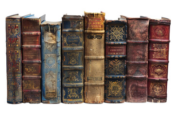 Books on Display Isolated On Transparent Background