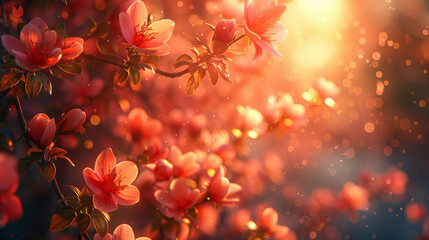 Obraz na płótnie Canvas abstract sunny beautiful Spring background.