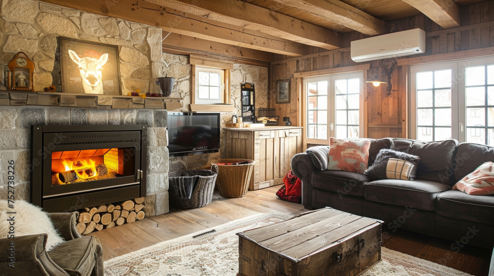 Aufkleber with an energyefficient heating system this insert can warm up a room in no time.