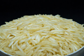 The Art of Basmati Close-up of Exquisite Rice Grains