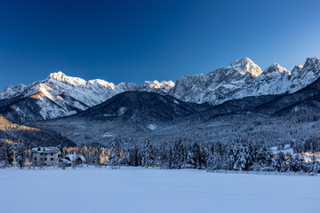 Cold evening in the heart of Julian Alps