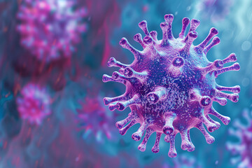 Fototapeta na wymiar Viral Virus Infection 