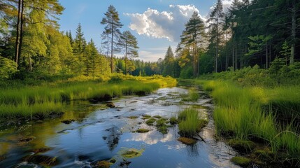 Nature Escapes: Discovering Serenity in the Great Outdoors - obrazy, fototapety, plakaty