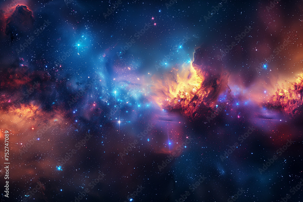 Wall mural universe nebula stars space
