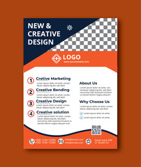 Social media modern digital marketing agency flyer template