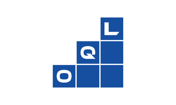 OQL initial letter financial logo design vector template. economics, growth, meter, range,  profit, loan, graph, finance, benefits, economic, increase, arrow up, grade, grew up, topper, company, scale