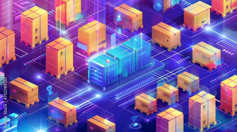 Aufkleber advancements in artificial intelligence and machine learning are transforming to logistic warehouse 