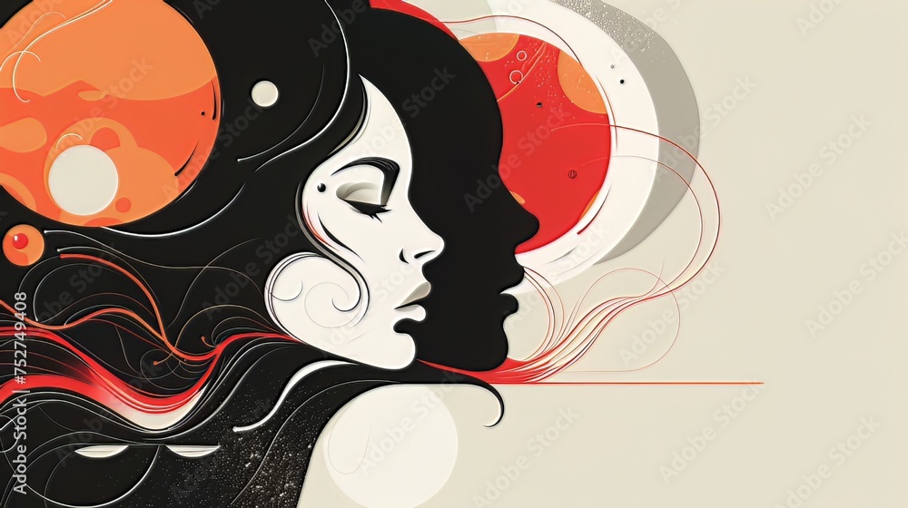 Poster vector illustrations: illustrations created using vector graphics, often featuring simple and clean 