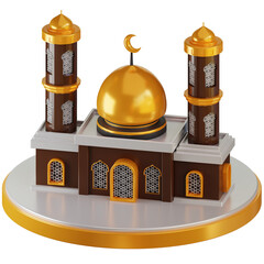 3d islam mosque illustration
