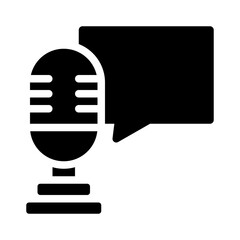 audio waves glyph icon