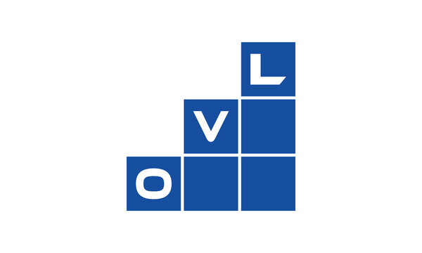 OVL initial letter financial logo design vector template. economics, growth, meter, range,  profit, loan, graph, finance, benefits, economic, increase, arrow up, grade, grew up, topper, company, scale