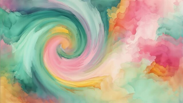 abstract twirled pastel colors background, 4K