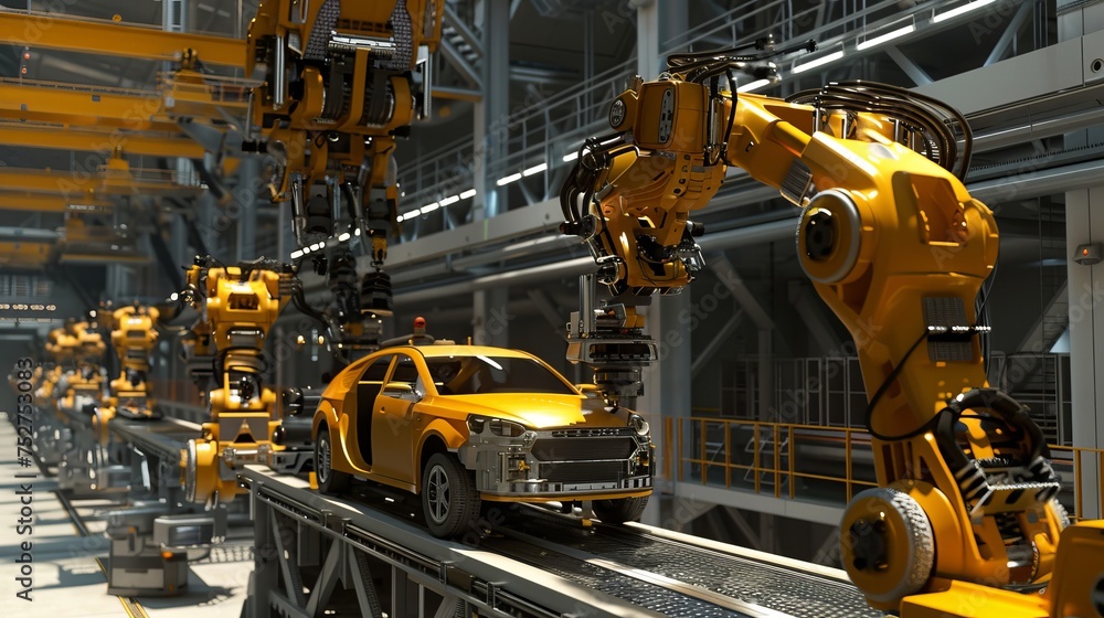 Poster advancements in artificial intelligence and machine learning are transforming to automotive robot ha