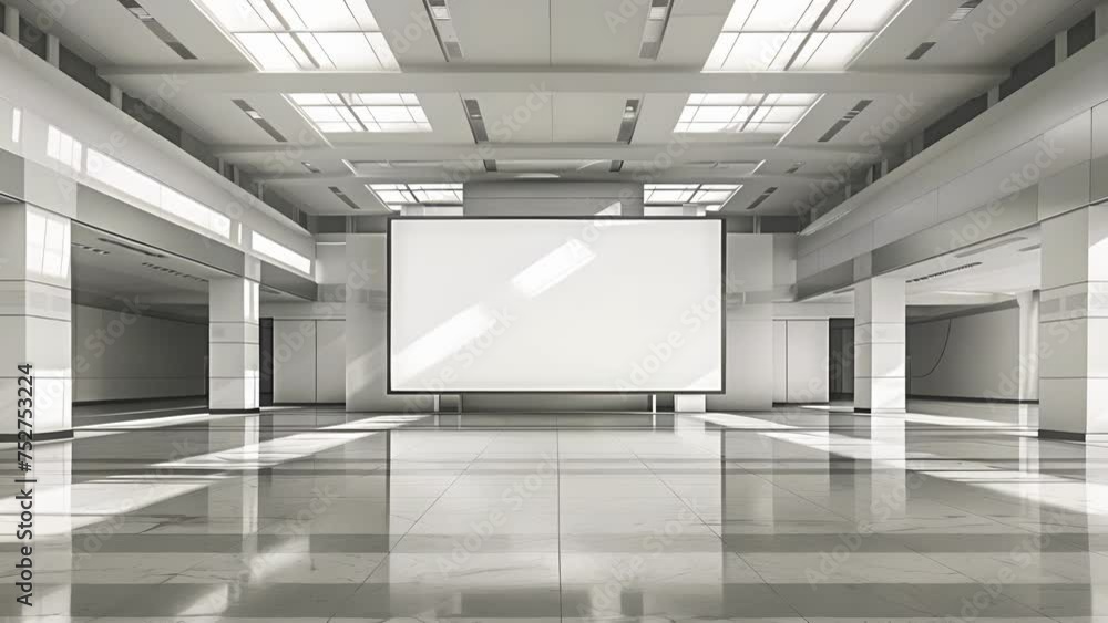 Poster an attentiongrabbing airport advertit featuring a minimalist design and clean lines. the open space 