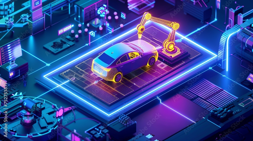 Aufkleber advancements in artificial intelligence and machine learning are transforming to automotive robot ha