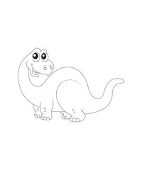 dinosaur coloring page for kids and adults