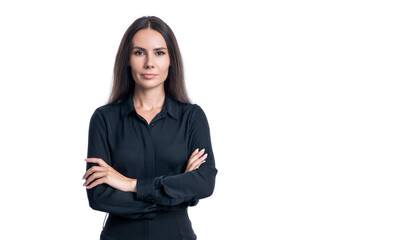 Success of female employer. leadership concept. successful businesswoman isolated on white. professional occupation of businesswoman. Business woman boss is strong leader. Successful business