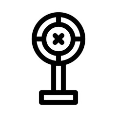 Obraz premium Disagree line icon