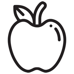 apple icon black outline