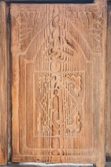 Antique wood carvings. Texture, background pattern for use in design