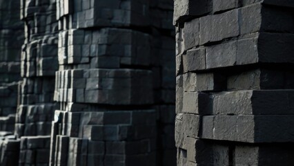 Close up Basalt Columns