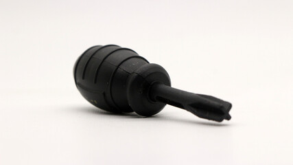 Black screwdriver isolated