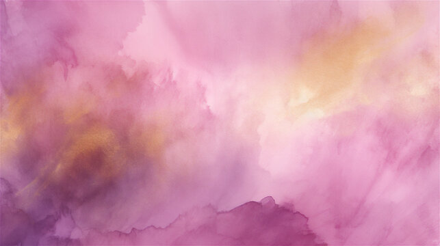 Dusk Till Dawn: Lavender to Golden Sunrise Watercolor Gradient
