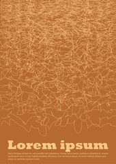 Set of Minimal Vector Brochure Design with Circles and Wave Lines. Abstract Background with Optical Illusion. Good for Brand Identity or Music Fest Invitation. Digital Cover Style.