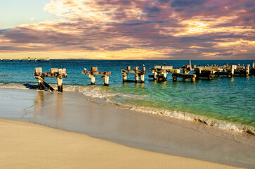 Heritage Memorial Site,The original Jurien Jetty was built c1885 for Walter Padbury to ship out wool, kangaroo, cattle and horse hides. It was of timber pile and plank construction ...