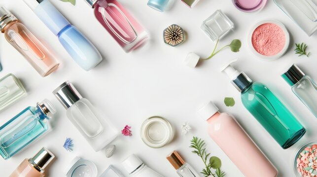 Assorted Skin Care Products on White Surface