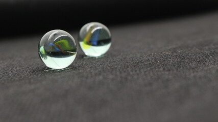 Marble isolated on black background