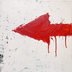 Red Arrow on White Background A Monthly Event Inspired Artwork Generative AI
