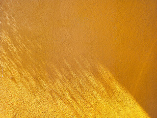 Leaves shadow on white concrete wall background. - obrazy, fototapety, plakaty