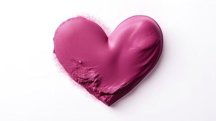 Passionate Stain: Lipstick Smudge in Heart Shape Texture