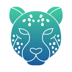Cheetah Flat Gradient Style