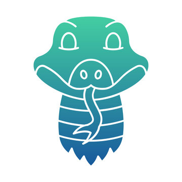 Python Snake Flat Gradient Style
