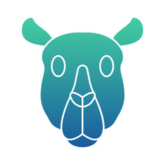 Camel Flat Gradient Style